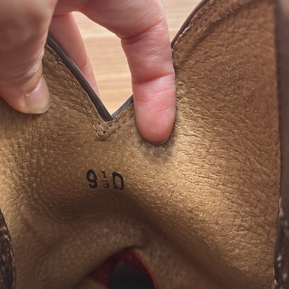Men Ariat Dark Brown Western Boots - Picture 4 of 5